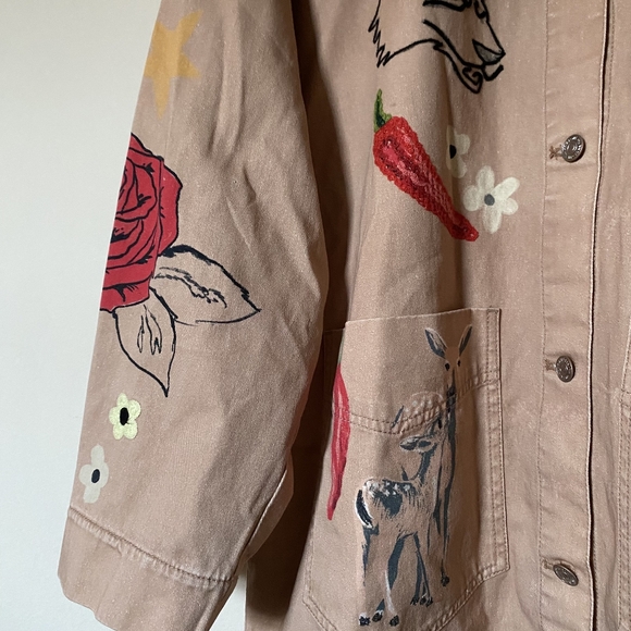 WE THE FREE By Free People | Doodled Graphic Jacket - Picture 11 of 12